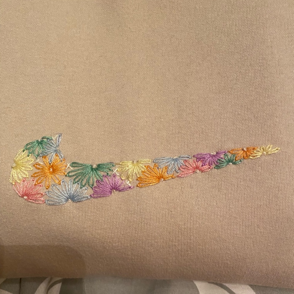 Nike swoosh sweatshirt embroidered